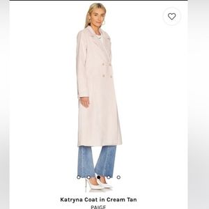 NWOT Paige Katryna Coat Blush/Cream
